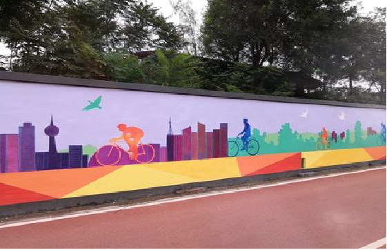 巴东墙体彩绘-围墙