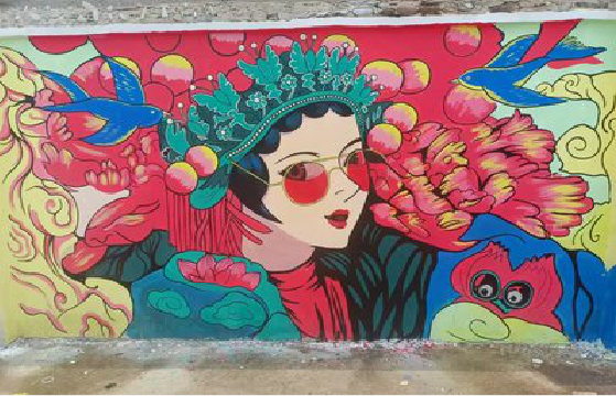 巴东墙体彩绘-网红墙