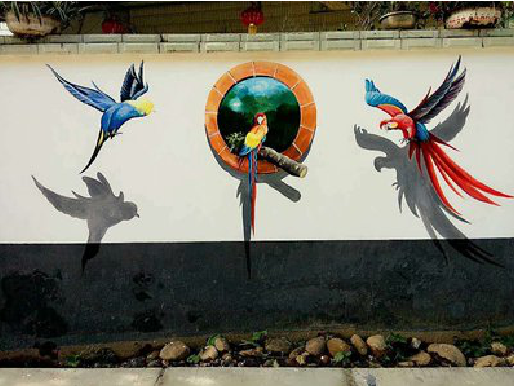 巴东视觉错位-3D墙绘设计