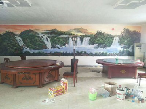 巴东墙绘-写实风景