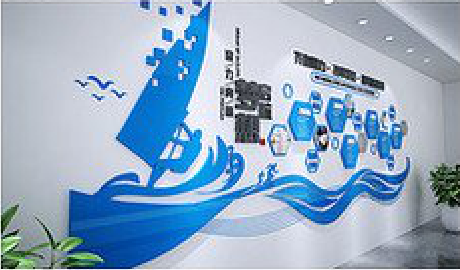 巴东海浪主题文化墙如何设计？