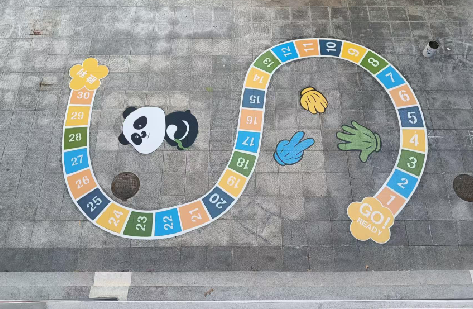 巴东地面游戏彩绘