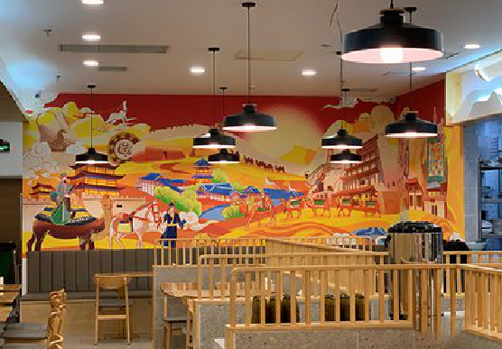 巴东商业空间彩绘介绍。