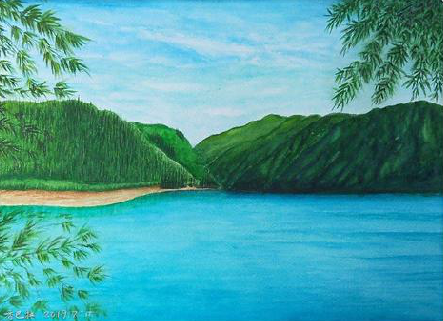 巴东在墙绘中，如何绘画绿水青山？